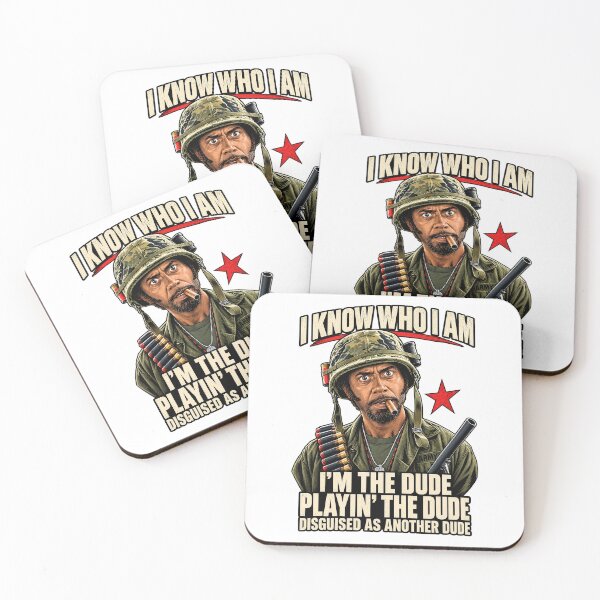 Item preview, Tropic Thunder Kirk Lazarus Disguised Dude Quote designed and sold by Fashvora.