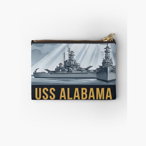 Item preview, USS Alabama Battleship Mobile Alabama Stormy Bow Vintage Badge Sticker designed and sold by DetourDgn.