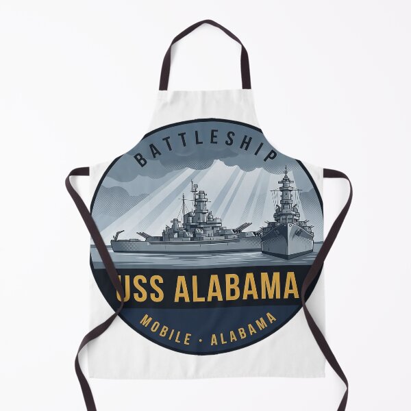 Item preview, USS Alabama Battleship Mobile Alabama Stormy Bow Vintage Badge Sticker designed and sold by DetourDgn.