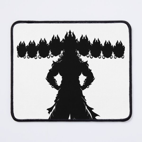Item preview, Lord Ravana Dark Mythology Art – Ramayana Demon King Monochrome Illustration designed and sold by lexxclothing.