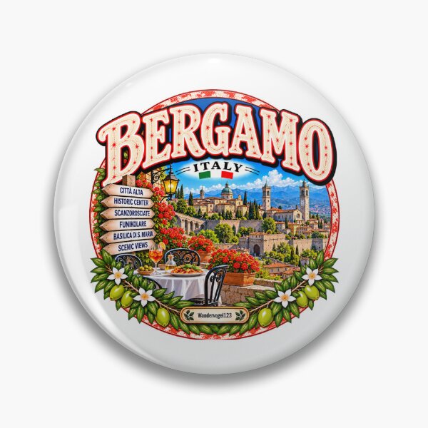 Item preview, Bergamo Italy – Città Alta Old Town & Dolce Vita designed and sold by Wandervogel123.