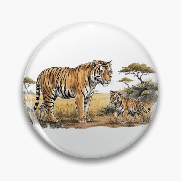 Item preview, A tiger with its cub designed and sold by CHRIST5000.