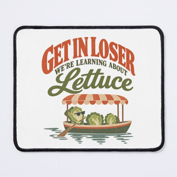 Item preview, Get In Loser We're Learning About Lettuce Funny Vintage Lettuce Boat Design designed and sold by GibasVisuals.