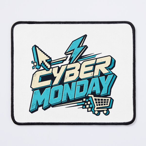 Item preview, Cyber Monday Online Shopping Sale Retro Pixel Cart Bargain Hunter Gift designed and sold by IRON WINGS /USAF.