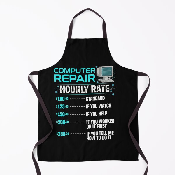 Item preview, Computer Repair Hourly Rate Funny IT Humor designed and sold by Nullframe.