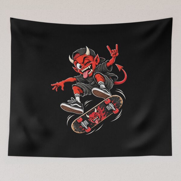 Item preview, Skateboarding Devil Halloween  designed and sold by TheEndDesign.