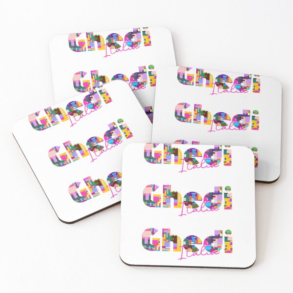 Item preview, Ghedi, Brescia, Italy, Italia, colorful typography design for travellers designed and sold by Wanderful-roads.