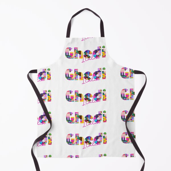 Item preview, Ghedi, Brescia, Italy, Italia, colorful typography design for travellers designed and sold by Wanderful-roads.