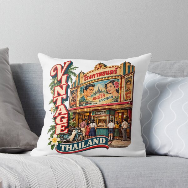 Item preview, Vintage Thai Cinema – Classic Movie Theater in Old Thailand designed and sold by Pali's shop.