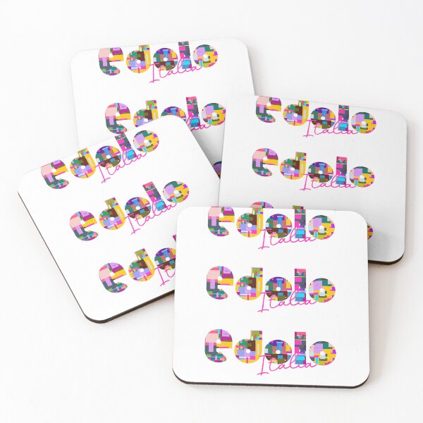 Item preview, Edolo, Brescia, Italy, Italia, colorful typography design for travellers designed and sold by Wanderful-roads.