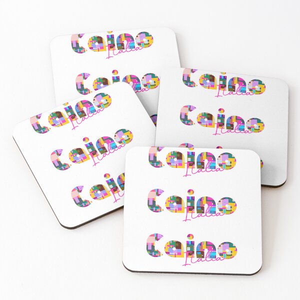 Item preview, Caino, Brescia, Italy, Italia, colorful typography design for travellers designed and sold by Wanderful-roads.