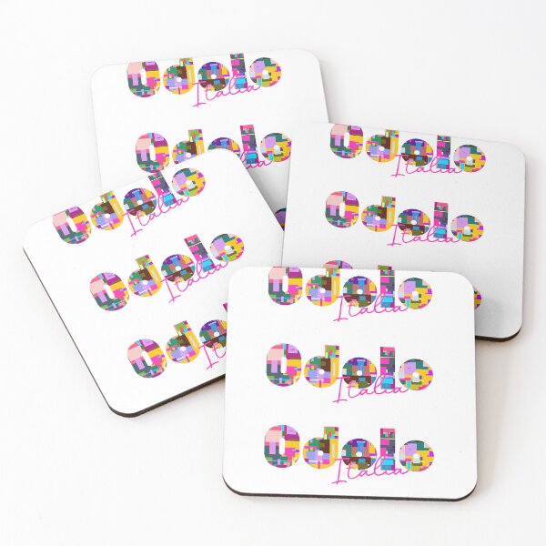 Item preview, Odolo, Brescia, Italy, Italia, colorful typography design for travellers designed and sold by Wanderful-roads.