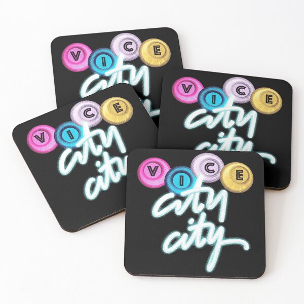 Item preview, Vice City Hotel Skyline Retro Gaming Graphic designed and sold by tanbaobu.