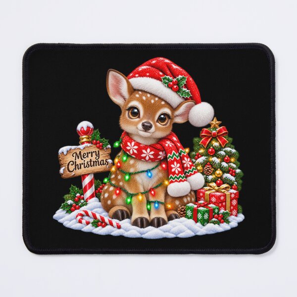 Item preview, Spotted Baby Deer Christmas Cutie designed and sold by Street-Beasts.