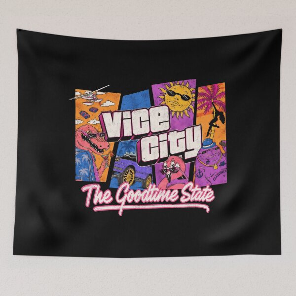 Item preview, Coastal Getaway Crime Syndicate Retro Sunset designed and sold by Bonahelia.