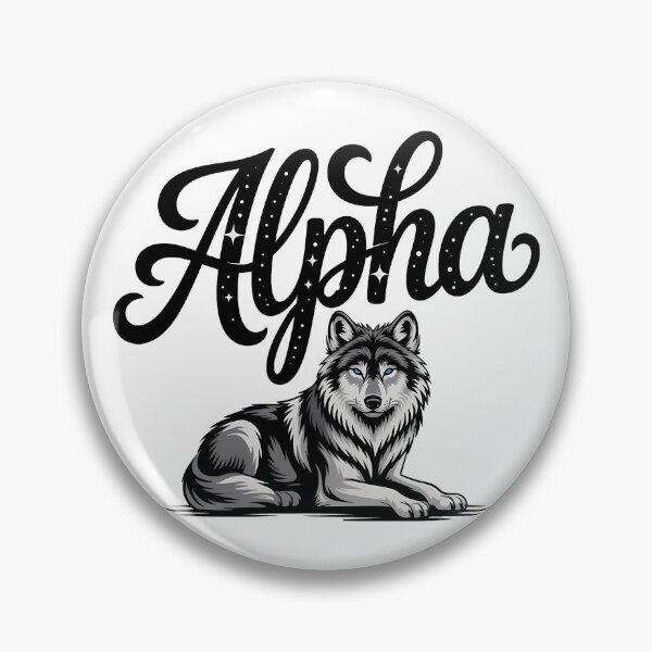 Item preview, Alpha Wolf Script Lettering Wild Nature designed and sold by LoFizzy.