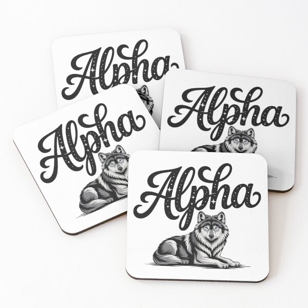Item preview, Alpha Wolf Script Lettering Wild Nature designed and sold by LoFizzy.