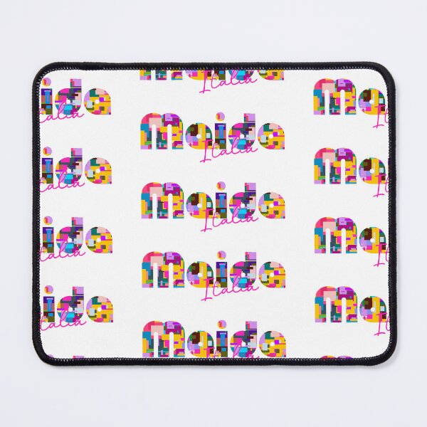 Item preview, Maida, Catanzaro, Italy, Italia, colorful typography design for travellers designed and sold by Wanderful-roads.