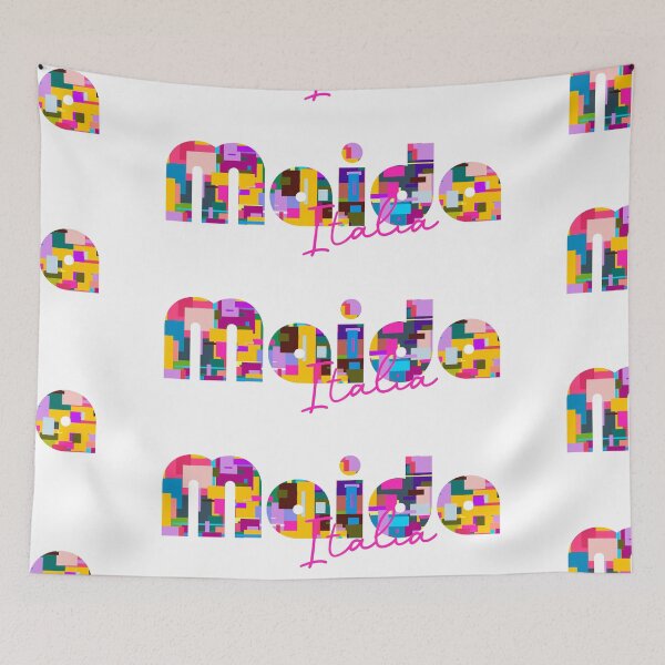 Item preview, Maida, Catanzaro, Italy, Italia, colorful typography design for travellers designed and sold by Wanderful-roads.