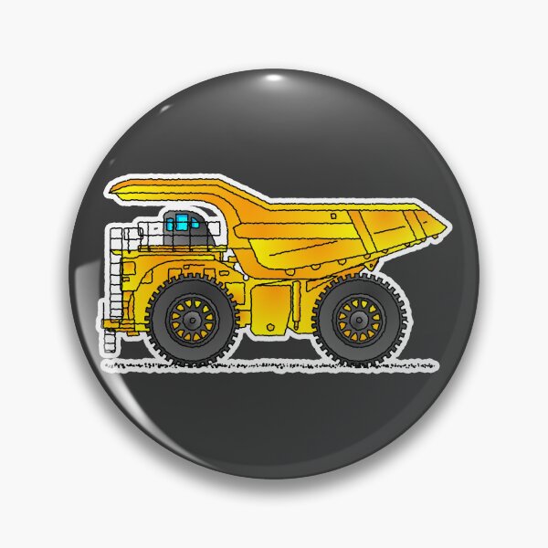 Item preview, Yellow Dump Truck Construction Vehicle Illustration designed and sold by themagiccrayons.