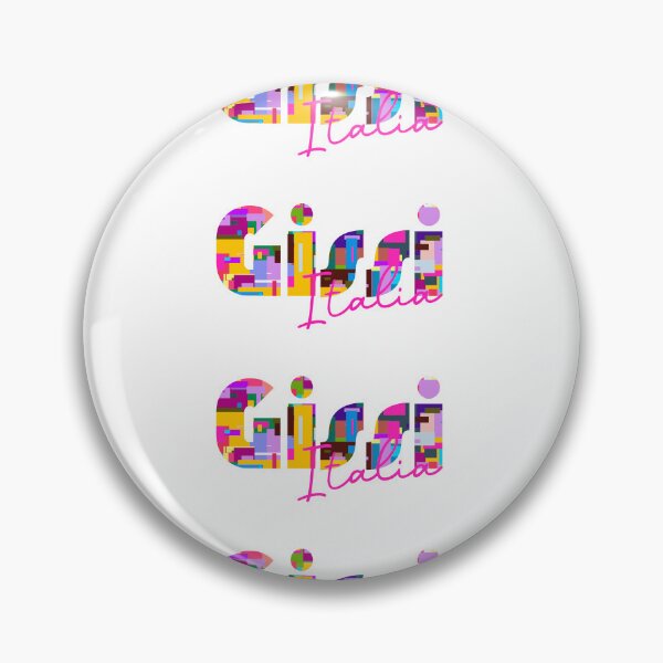 Item preview, Gissi, Chieti, Italy, Italia, colorful typography design for travellers designed and sold by Wanderful-roads.