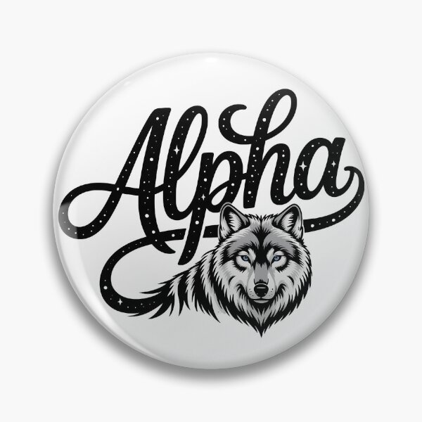 Item preview, Alpha Wolf Script Lettering Wild Nature designed and sold by LoFizzy.