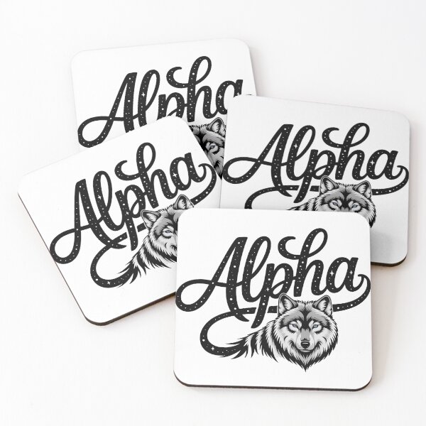 Item preview, Alpha Wolf Script Lettering Wild Nature designed and sold by LoFizzy.