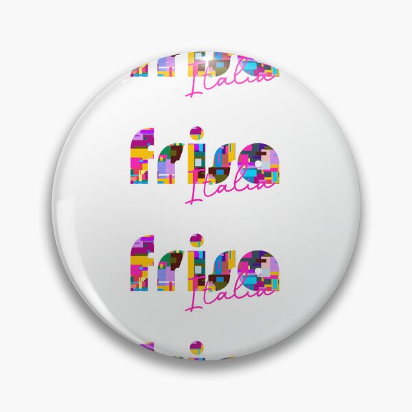 Item preview, Frisa, Chieti, Italy, Italia, colorful typography design for travellers designed and sold by Wanderful-roads.