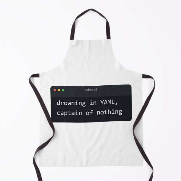 Artikelvorschau, Drowning in YAML Captain of Nothing Terminal Humor entworfen und verkauft von Bianca Oltean.