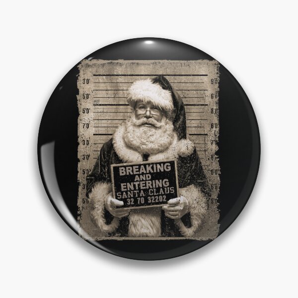 Item preview, Santa Claus Breaking And Entering Funny Christmas Mugshot designed and sold by elongatedjazz.