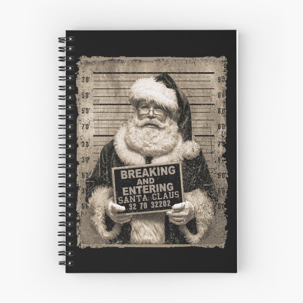 Item preview, Santa Claus Breaking And Entering Funny Christmas Mugshot designed and sold by elongatedjazz.