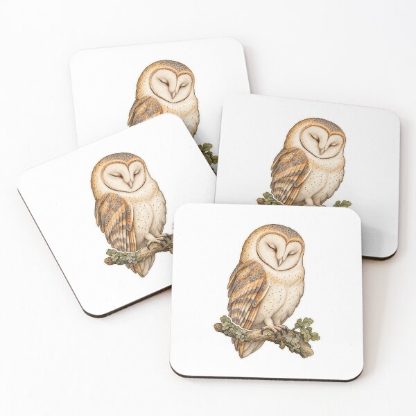 Item preview, Sleepy Barn Owl designed and sold by OddlyNatural.