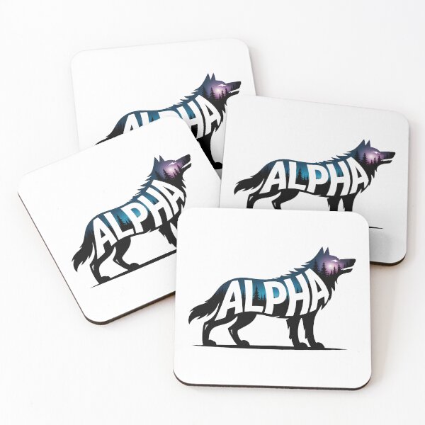 Item preview, Alpha Wolf Script Lettering Wild Nature designed and sold by LoFizzy.