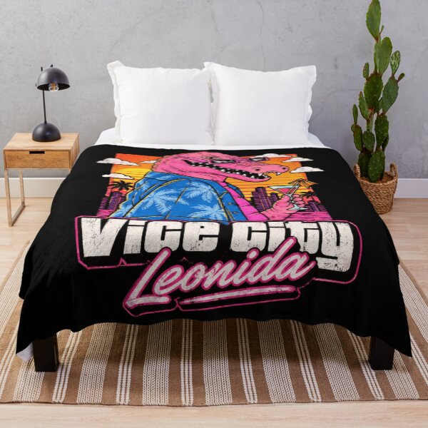 Item preview, Vice City Neon Nights Retro Palm Trees designed and sold by Bonahelia.