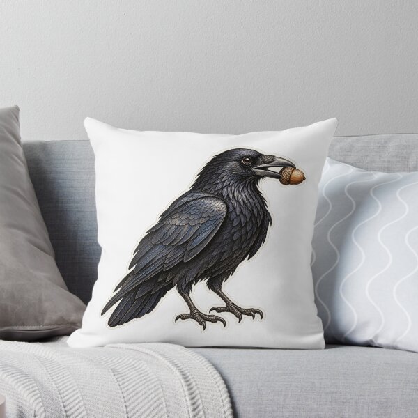 Item preview, Raven with an Acorn designed and sold by OddlyNatural.