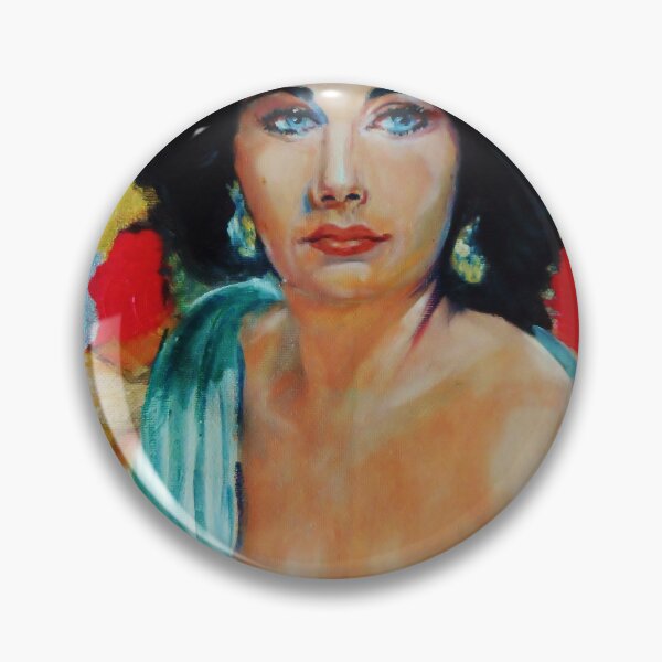 Item preview, Elizabeth Taylor  portrait painting by Artist Eraclis Aristidou  designed and sold by Eraclis Aristidou.