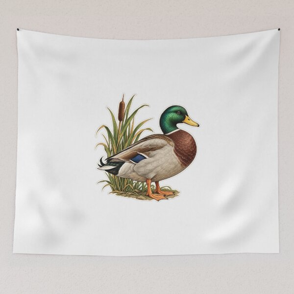 Item preview, Mallard with a Reed designed and sold by OddlyNatural.