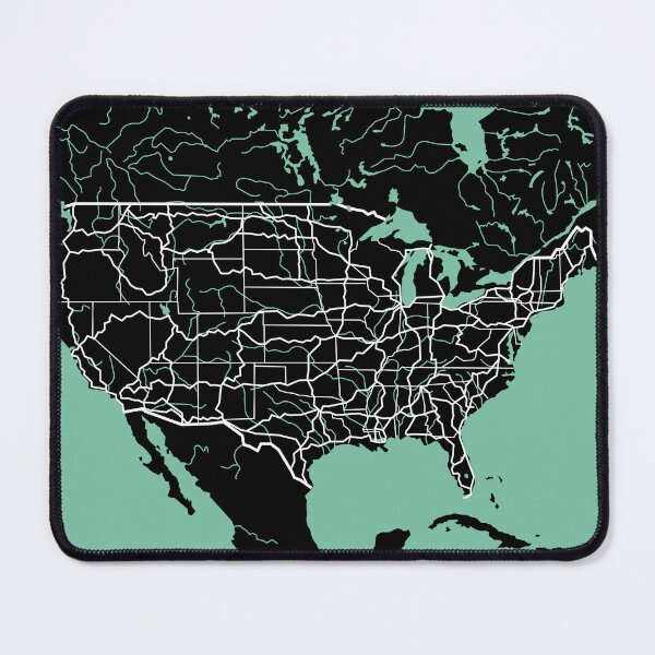 Item preview, United States Map USA North America designed and sold by MapsByLeo.