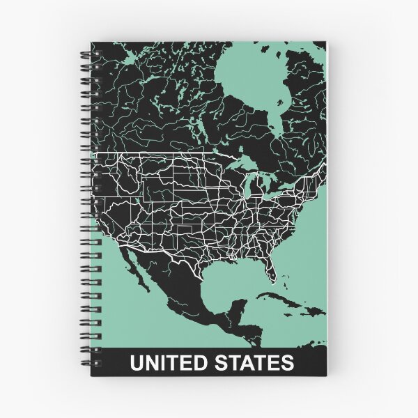 Item preview, United States Map USA North America designed and sold by MapsByLeo.