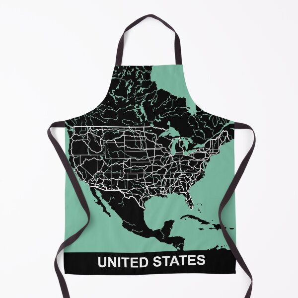 Item preview, United States Map USA North America designed and sold by MapsByLeo.