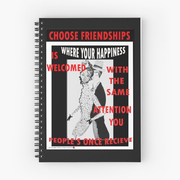 Item preview, "CHOOSE FRIENDSHIPS WHERE YOUR HAPPINESS IS WELCOME" no.18 designed and sold by VAVibrationArt.
