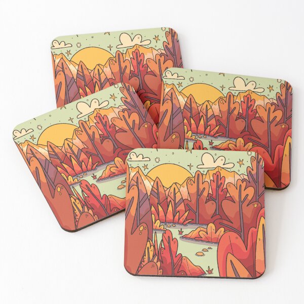 Item preview, Autumn river forest designed and sold by Swadeillustrations.