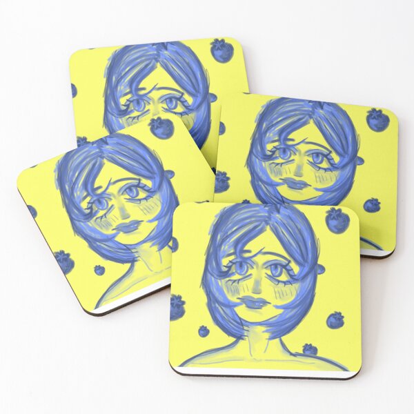 Item preview, Blueberry Girl Aesthetic  Cute Blueberry Illustration  designed and sold by meyteraons.