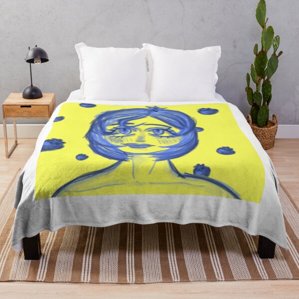 Item preview, Blueberry Girl Aesthetic Cute Blueberry Illustration designed and sold by meyteraons.