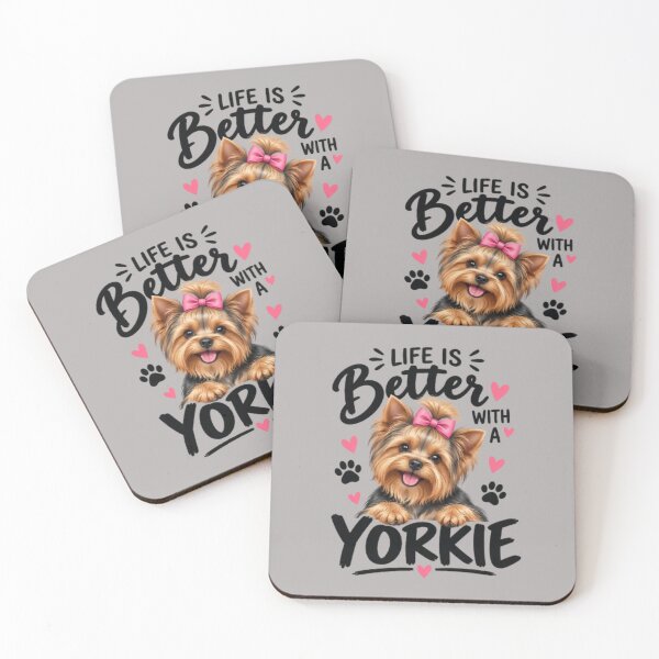 Item preview, Life Is Better With A Yorkie - Cute Yorkshire Terrier Dog Lover designed and sold by Yorkie Magic Studio .