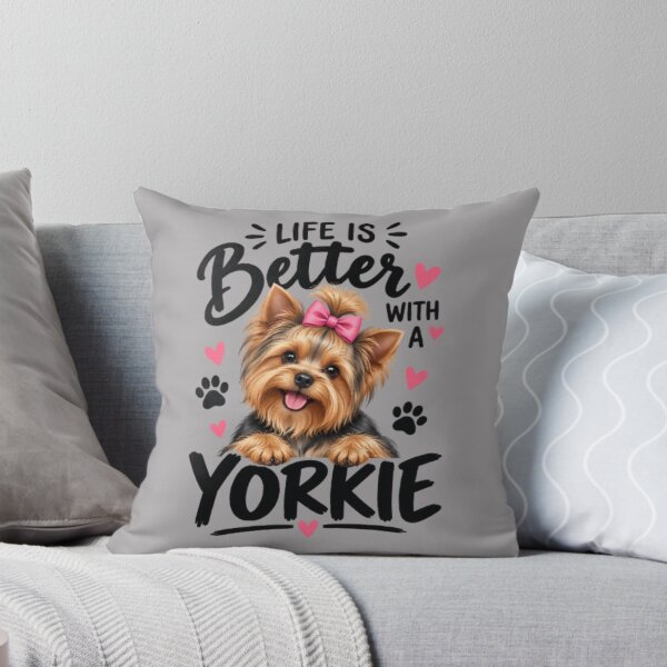 Item preview, Life Is Better With A Yorkie - Cute Yorkshire Terrier Dog Lover designed and sold by Yorkie Magic Studio .