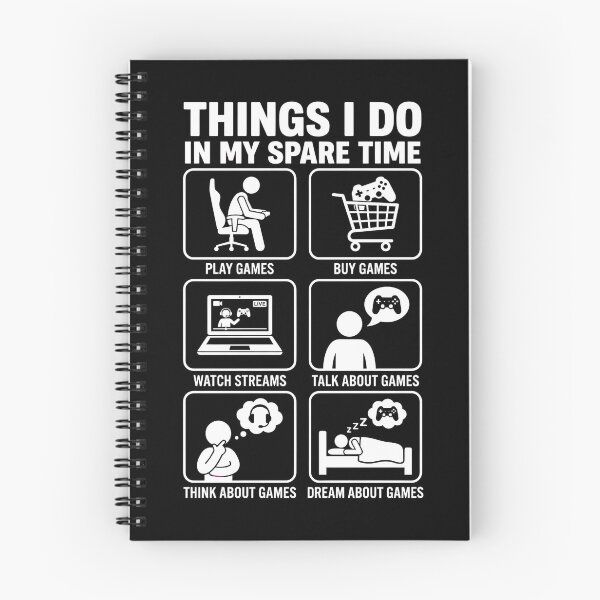 Item preview, Things I Do In My Spare Time - Gaming Game Lover  designed and sold by dudelinart.