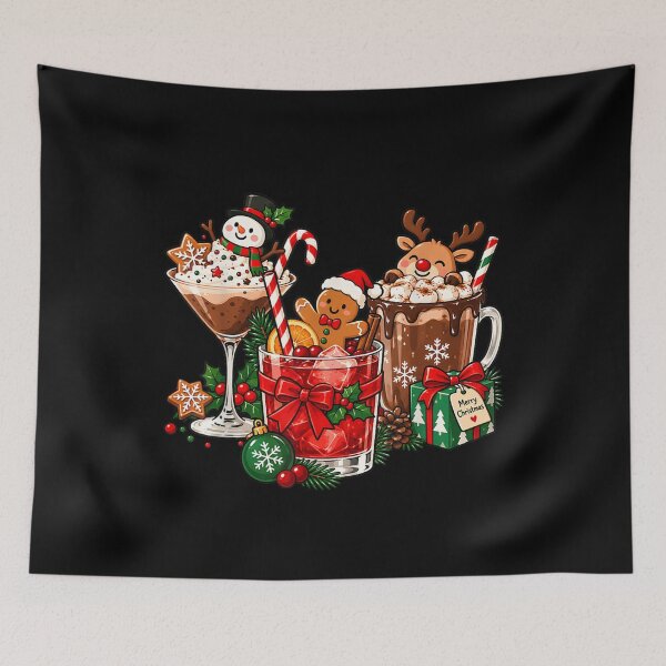 Item preview, Holiday Sweet Drink Christmas Mocktail Marshmallow Chocolate  designed and sold by 68MadagascarZoo.