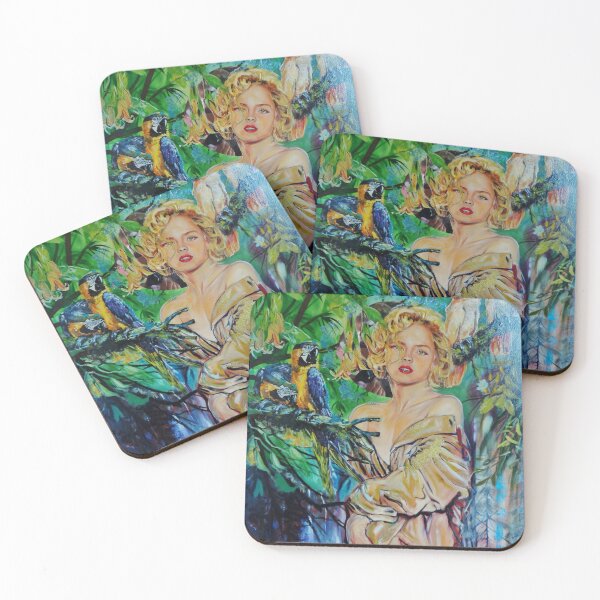 Item preview, Sharon Stone portrait painting by Artist Eraclis Aristidou designed and sold by Eraclis Aristidou.