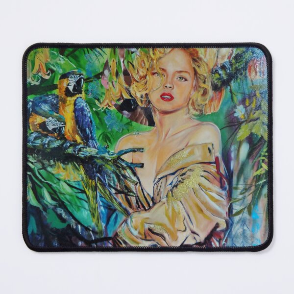 Item preview, Sharon Stone portrait painting by Artist Eraclis Aristidou designed and sold by Eraclis Aristidou.